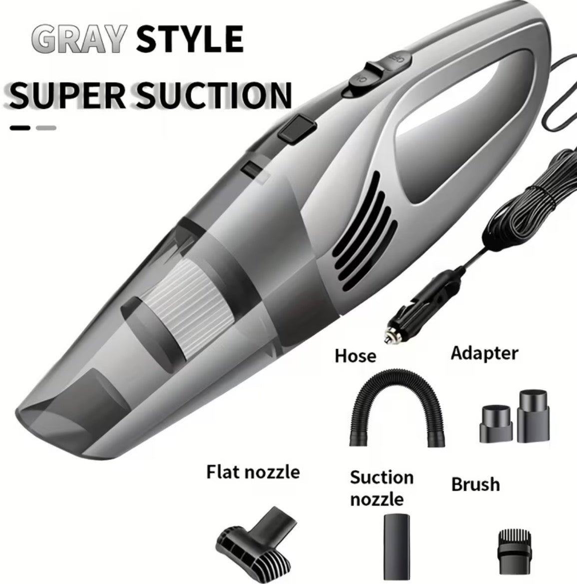 Portable Car Vacuum (Super Suction)